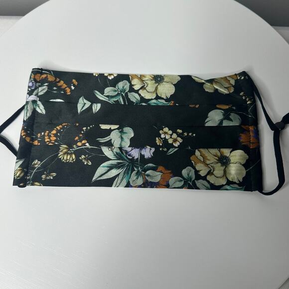 NEW Johnny Was Silk Floral Print Face Mask Pack of 5 92% Silk Cotten Lining - Picture 3 of 9